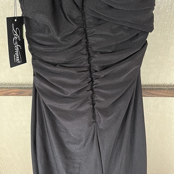 La Femme one shoulder Jersey gown size 16 NWT - Picture 9 of 9